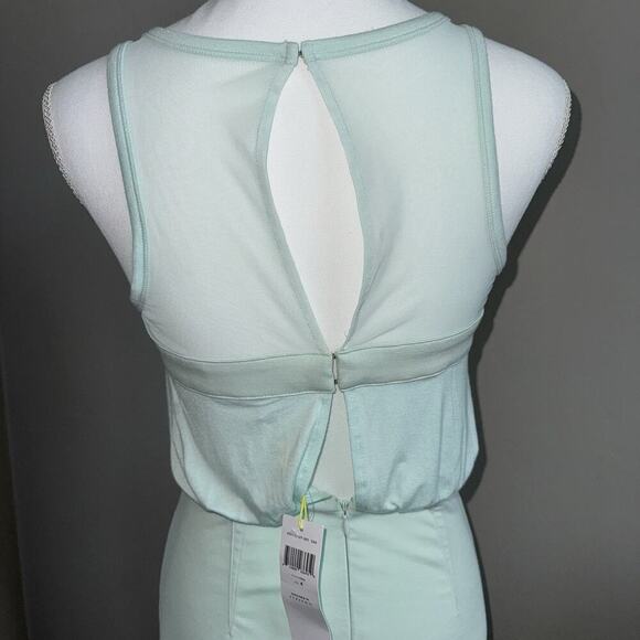 NWT BCBGeneration Women's Mesh Dress, Light Green Mink Size 4 Mini Sleeveless - Picture 10 of 10
